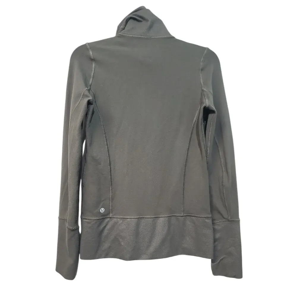 Lululemon In Stride To-and-From Jacket Army Green Size 4 GUC - Picture 2 of 8